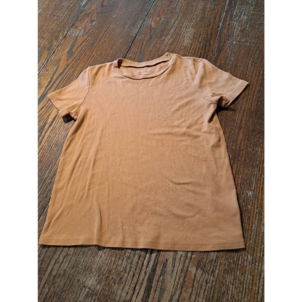 XS American Eagle Mustard Color Short Sleeve Pullover Tee Tshirt Top Shirt